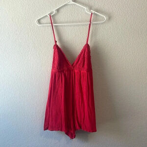 Red romper size small Coco + Jaimeson